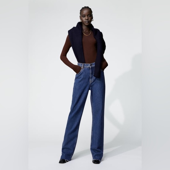 ZARA BROWN LONG SLEEVE T SHIRT - Picture 3 of 6